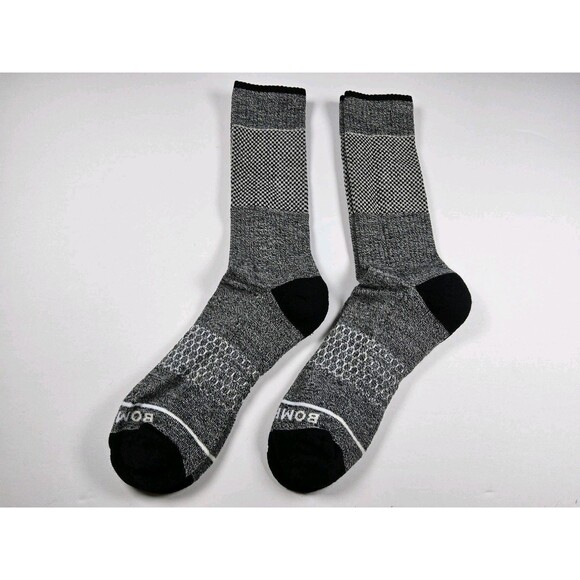 Bombas Merino Wool Blend Midweight Crew Socks Lot Of 2 Pairs Size L - Picture 1 of 2